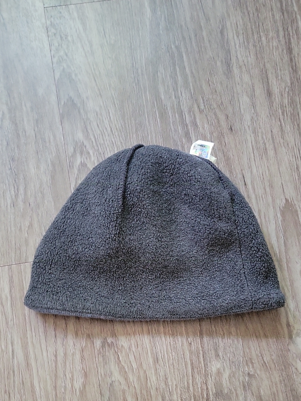 Canada Goose Standard Toque Winter Beanie Hat Light Gray Patch Logo Merino Wool - Picture 5 of 10